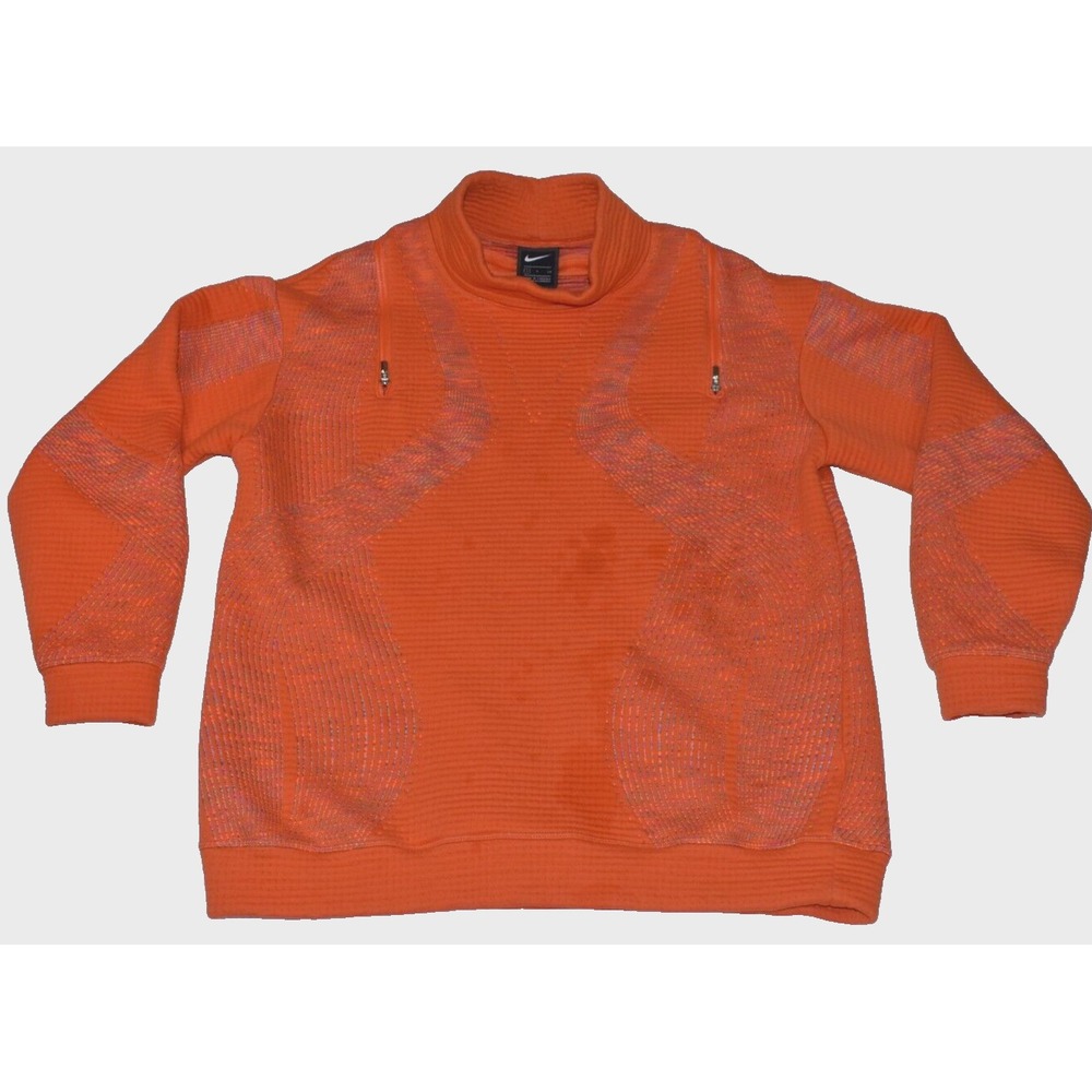 Nike City Ready Tech Women's Sweatshirt Size S Oversized Training Orange -Flaws-
